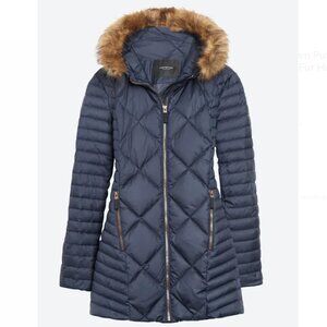 Marc New York Kiela Quilted Down Puffer Coat Stitch Fix Size Medium Navy